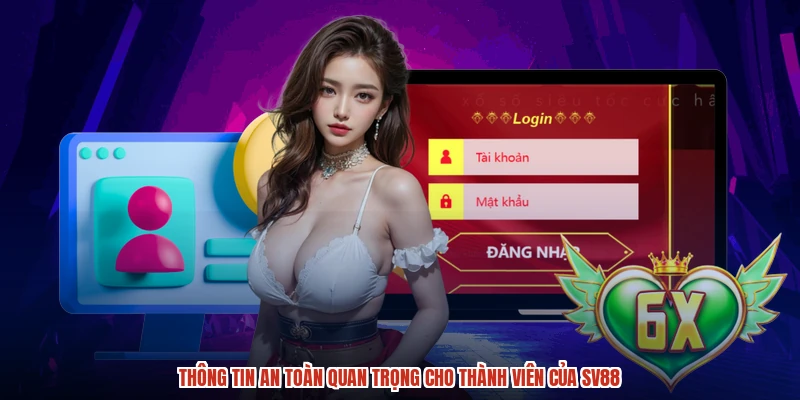 Thông tin an toàn quan trọng cho thành viên của SV88
